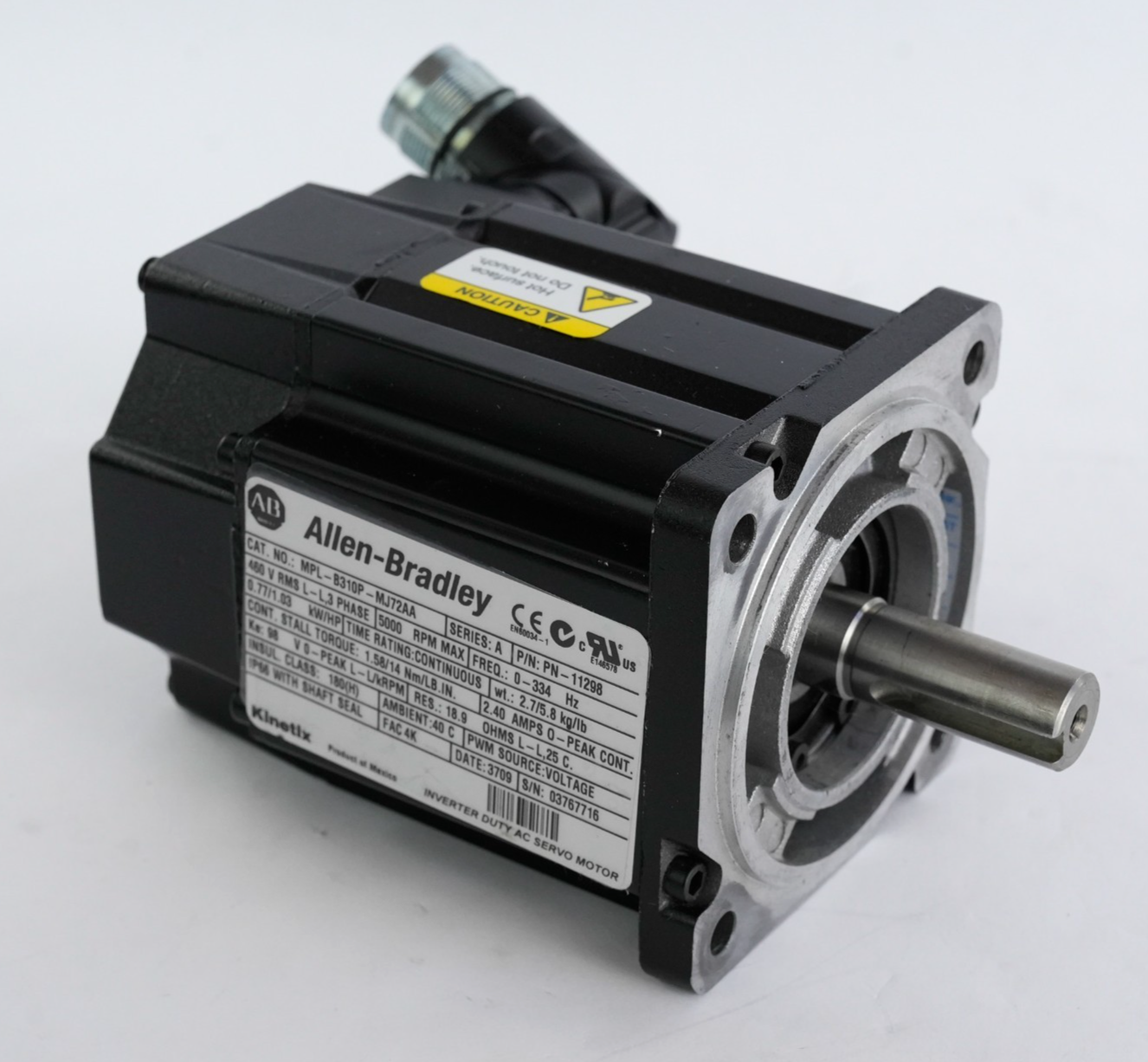 Allen Bradley MPL-B310P-MJ72AA /A Kinetix AC Servo Motor 460V 5000RPM