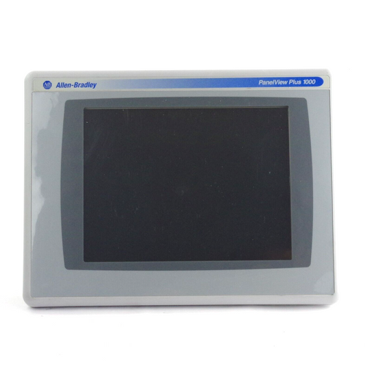 Allen Bradley 2711P-RDT10C /B Panelview Plus 1000 Color Display - New Overlay