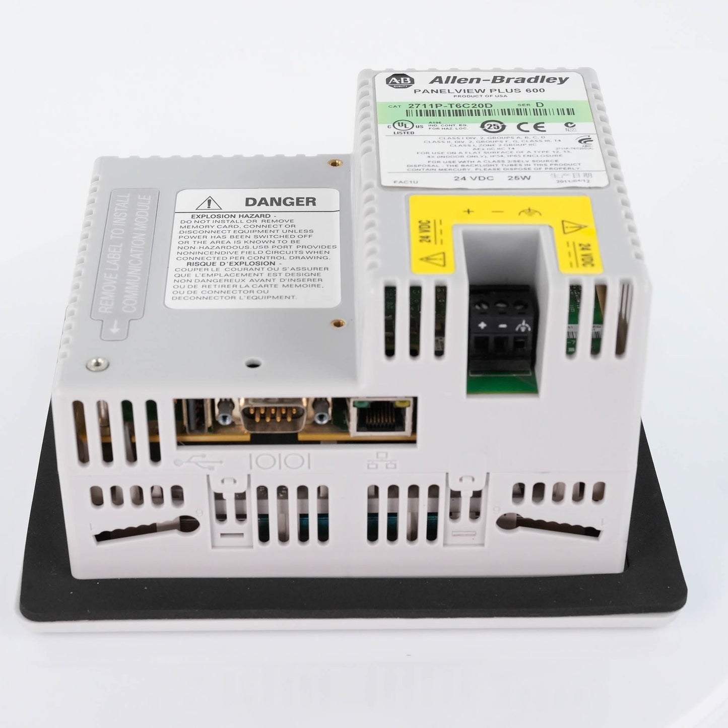 Allen Bradley 2711P-T6C20D /D PanelView Plus 600 Color Touch 24VDC 2711PT6C20D