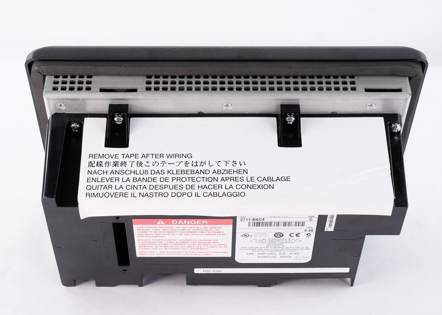 Allen Bradley 2711-B6C5 /C PanelView 600 Keypad 2711B6C5 - Not Original Box
