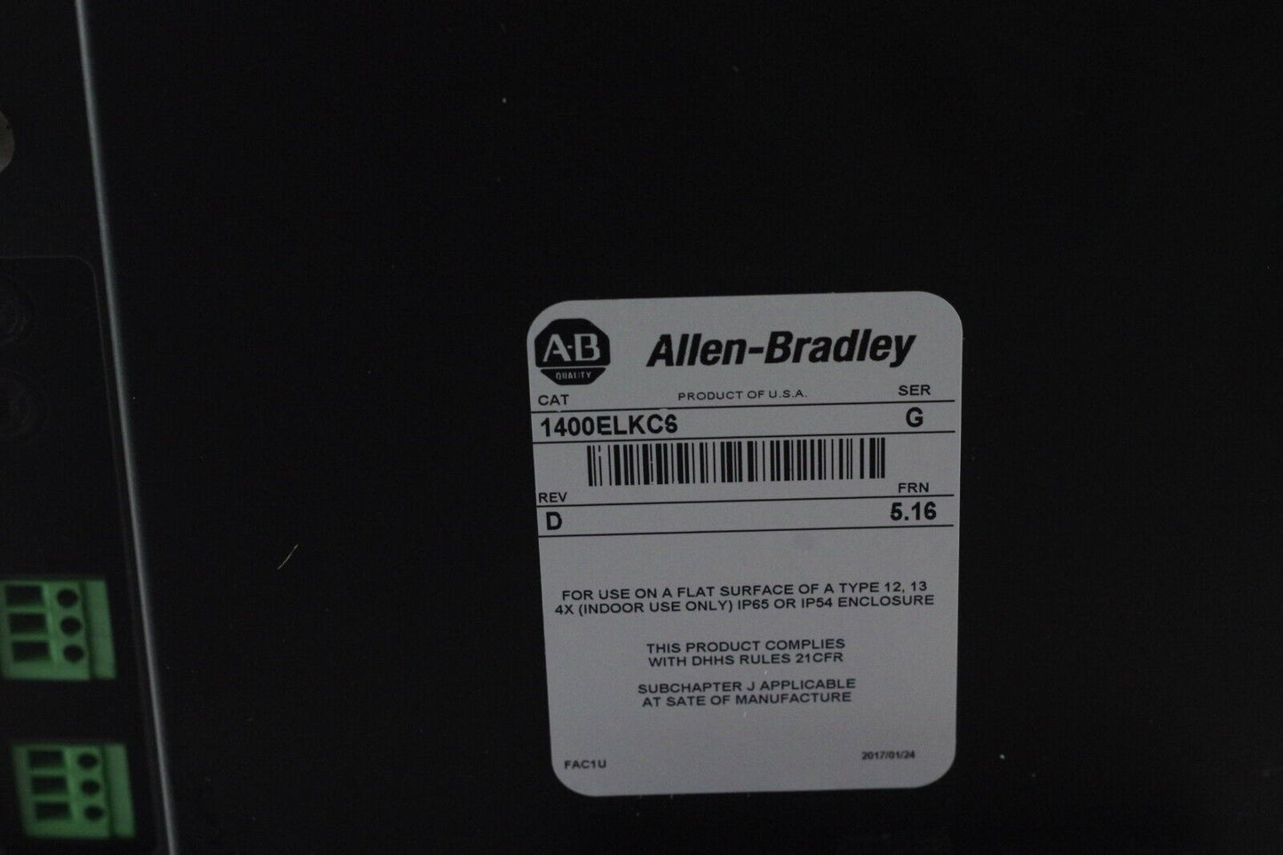 ALLEN BRADLEY 1400E 1400ELKC6 Ser G Rev D / 1400ELKC6/G - AB Remanufactured 2017