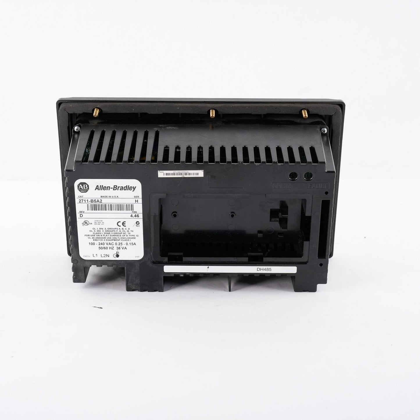 Allen Bradley 2711-B5A2 /H Rev D FRN 4.46 PanelView 550 Keypad Touch Display