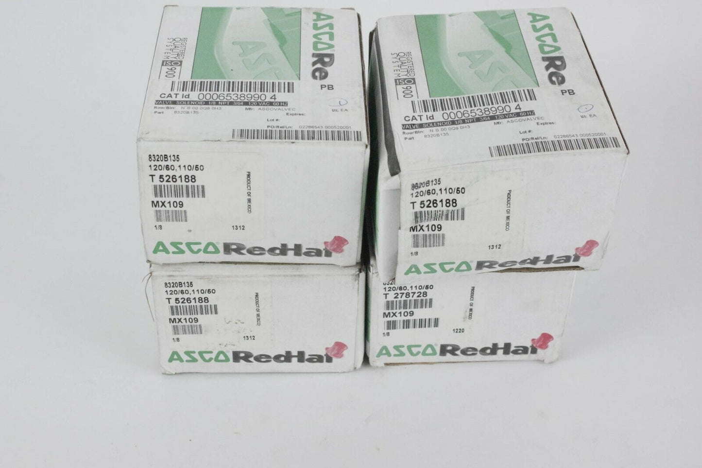 NEW ASCO MX109 Red Hat Solenoid Valve T 815797  120V 1/8 npt T526188 8320b135