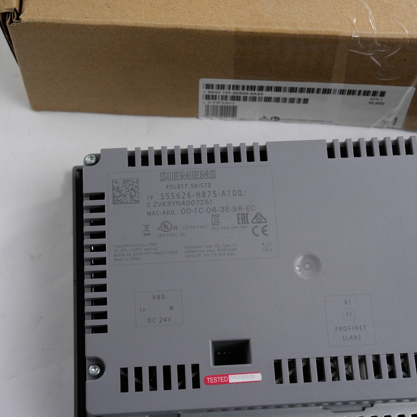 Siemens POL8T7.50/STD Touch Panel S55626-H875-A100 - Without Original Box