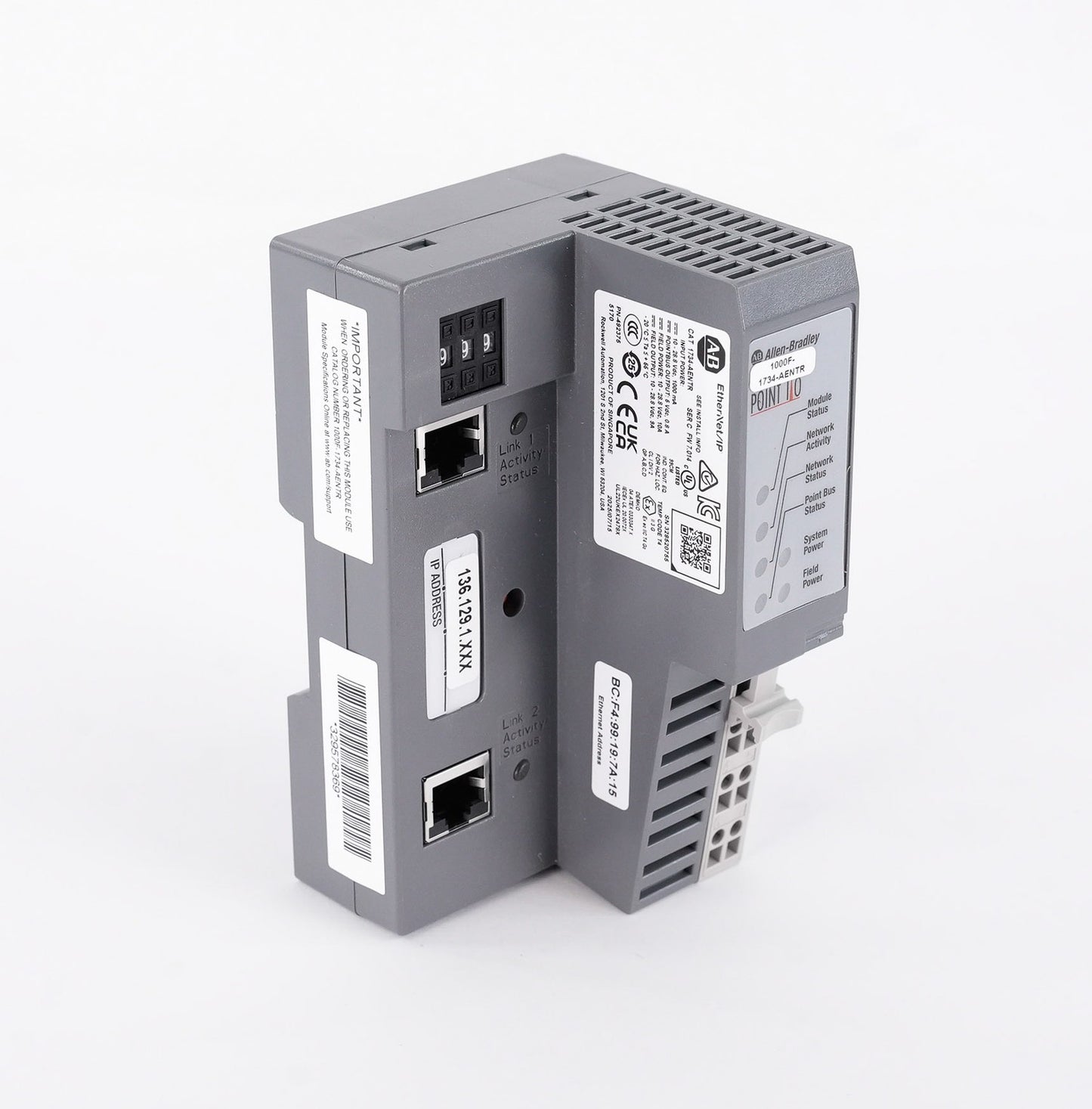 Allen Bradley 1734-AENTR /C Point I/O Ethernet Adapter 1734AENTR - Open Box