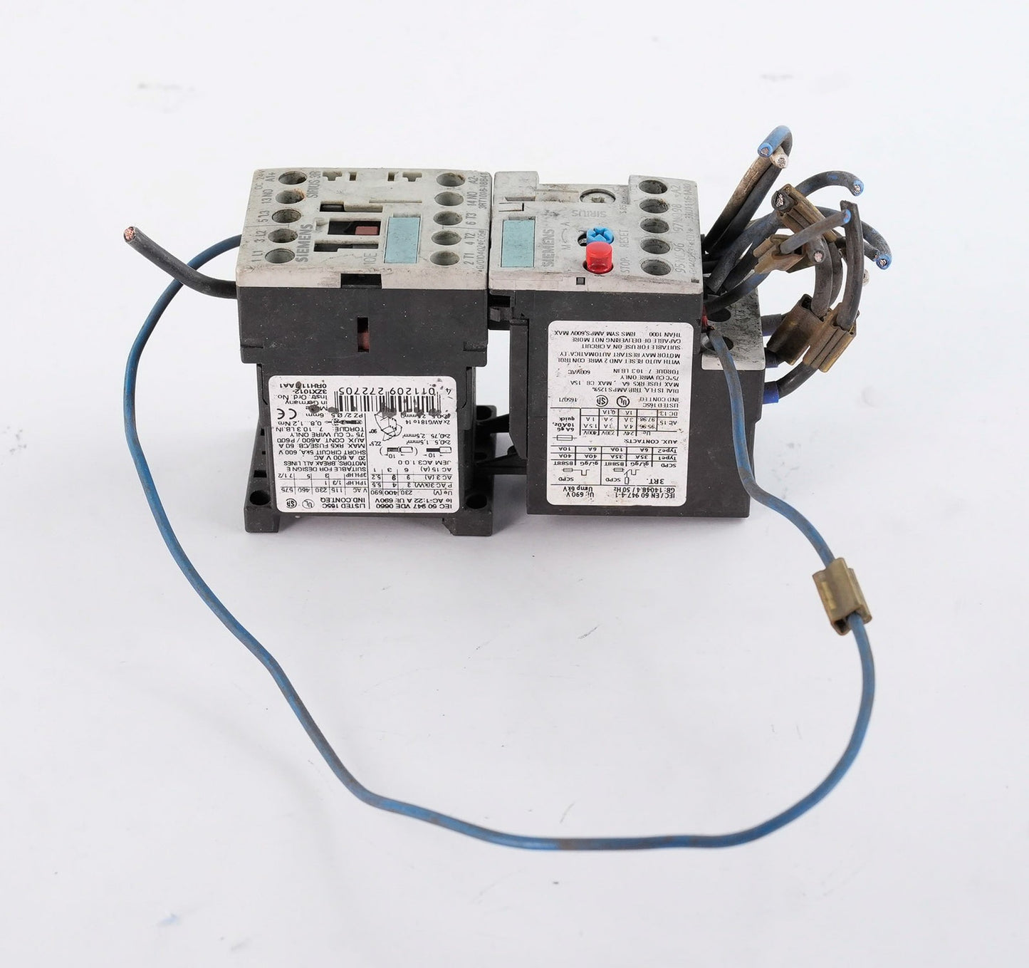 Siemens 3ZX1012-0RH11-1AA1 Sirius 3-Pole Contactor Block 3ZX1012ORH111AA1