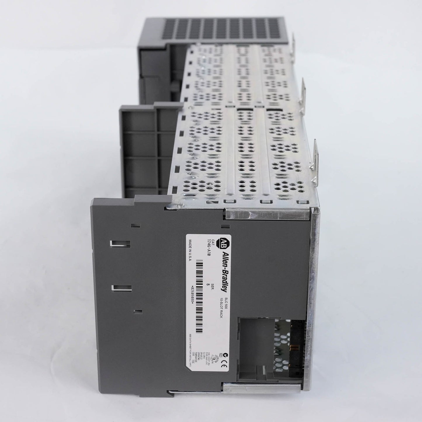 Allen Bradley 1746-A10 Ser B 10-Slot Chassis w/ 1746-P4 Power Supply 85-265 VAC