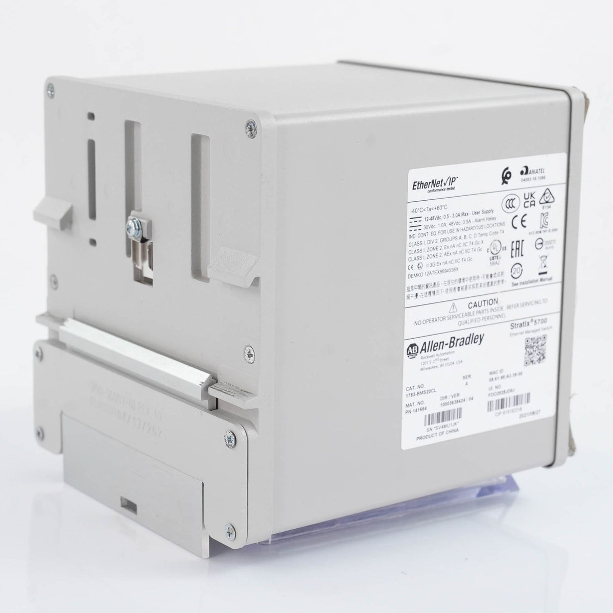 Allen Bradley 1783-BMS20CL Ser A Stratix 5700 Managed Switch 20 Port