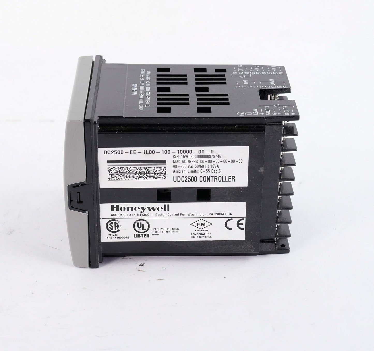 Honeywell DC2500-EE-1L00-100-10000-00-0 UDC2500 Digital Controller