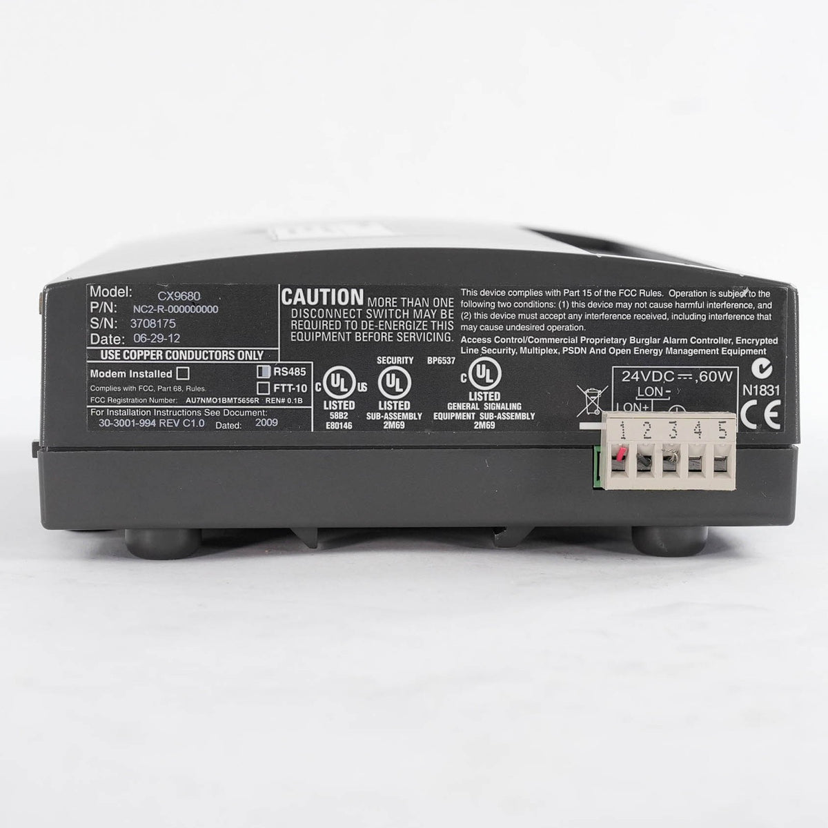 Schneider Electric CX9680 NC2-R-000000000 Continuum NetController 2 CX 9680 NC2R