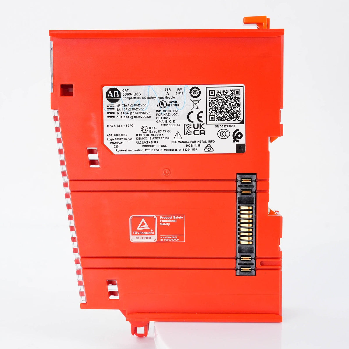 Allen Bradley 5069-IB8S Compact 5000 I/O Safety Input Module 8-Pt 24VDC Open Box