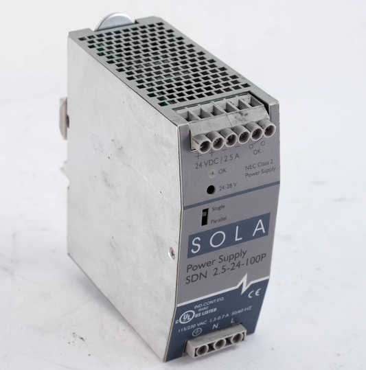 Sola SDN 2.5-24-100P Power Supply 24VDC / 2.5A 2524100P