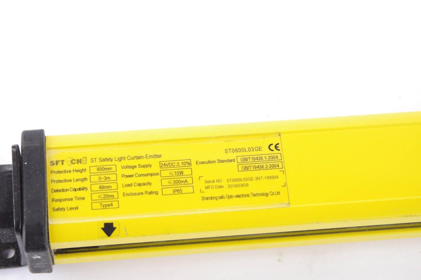 SFT CH ST Safety Light Curtain-Emitter ST0600L03GE