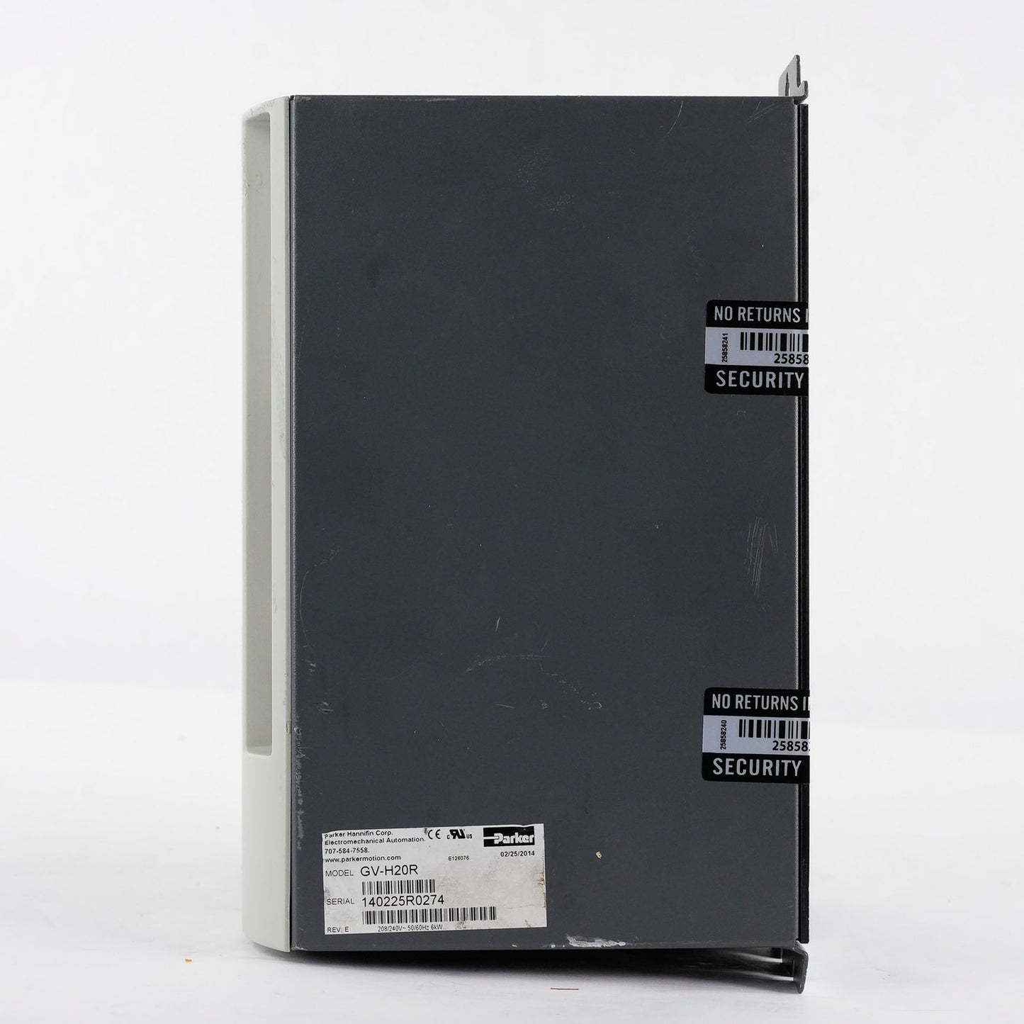 Parker GV-H20R Gemini Servo Drive Rev. E 208/240V 50/60Hz 6kW GVH20R