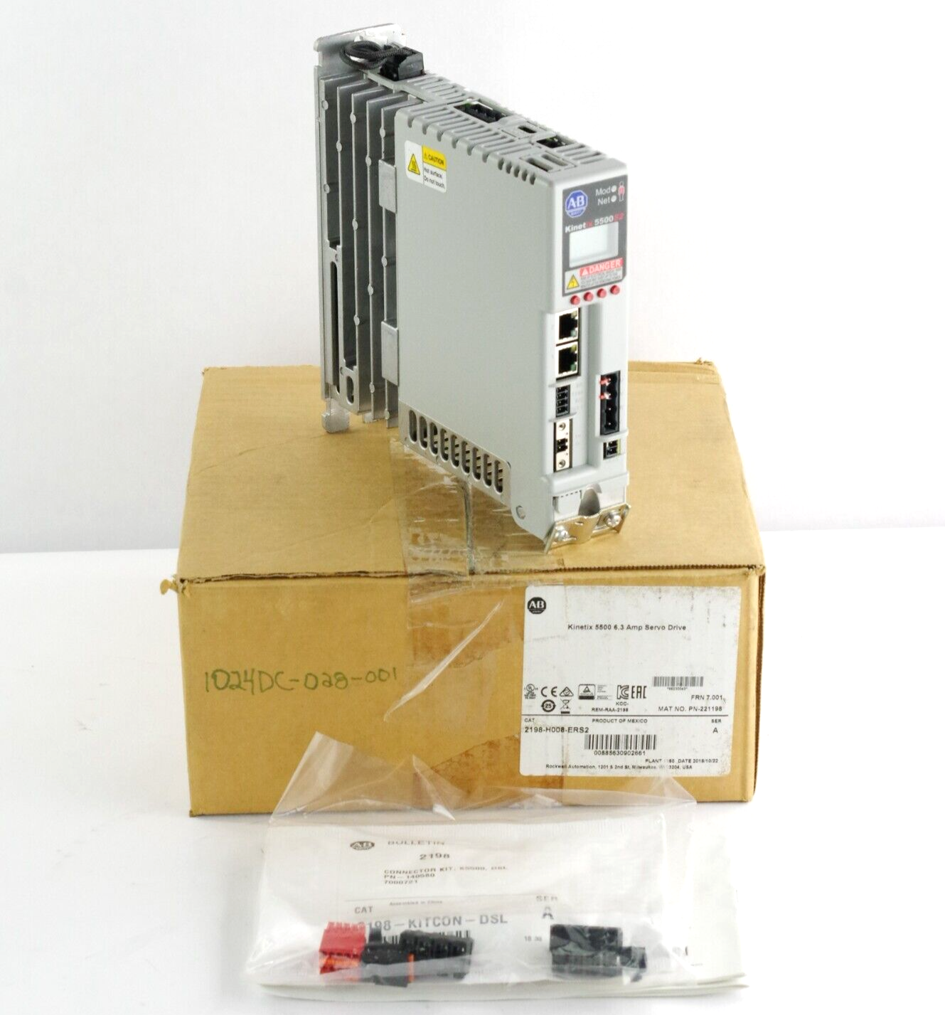 Allen Bradley 2198-H008-ERS2 Ser A Kinetix 5500 6.3 Amp Servo Drive - Open Box