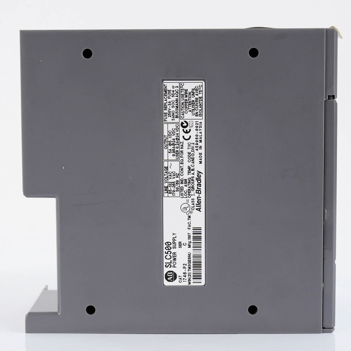 Allen Bradley 1746-P2 Ser C SLC 500 Power Supply 120 VAC 1746P2 Open Box