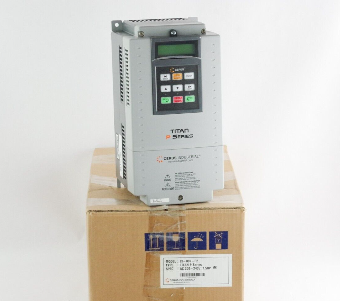 Cerus Industrial CI-007-P2 VFD Titan P Series AC 240V 7.5 HP CI007P2 - Open Box