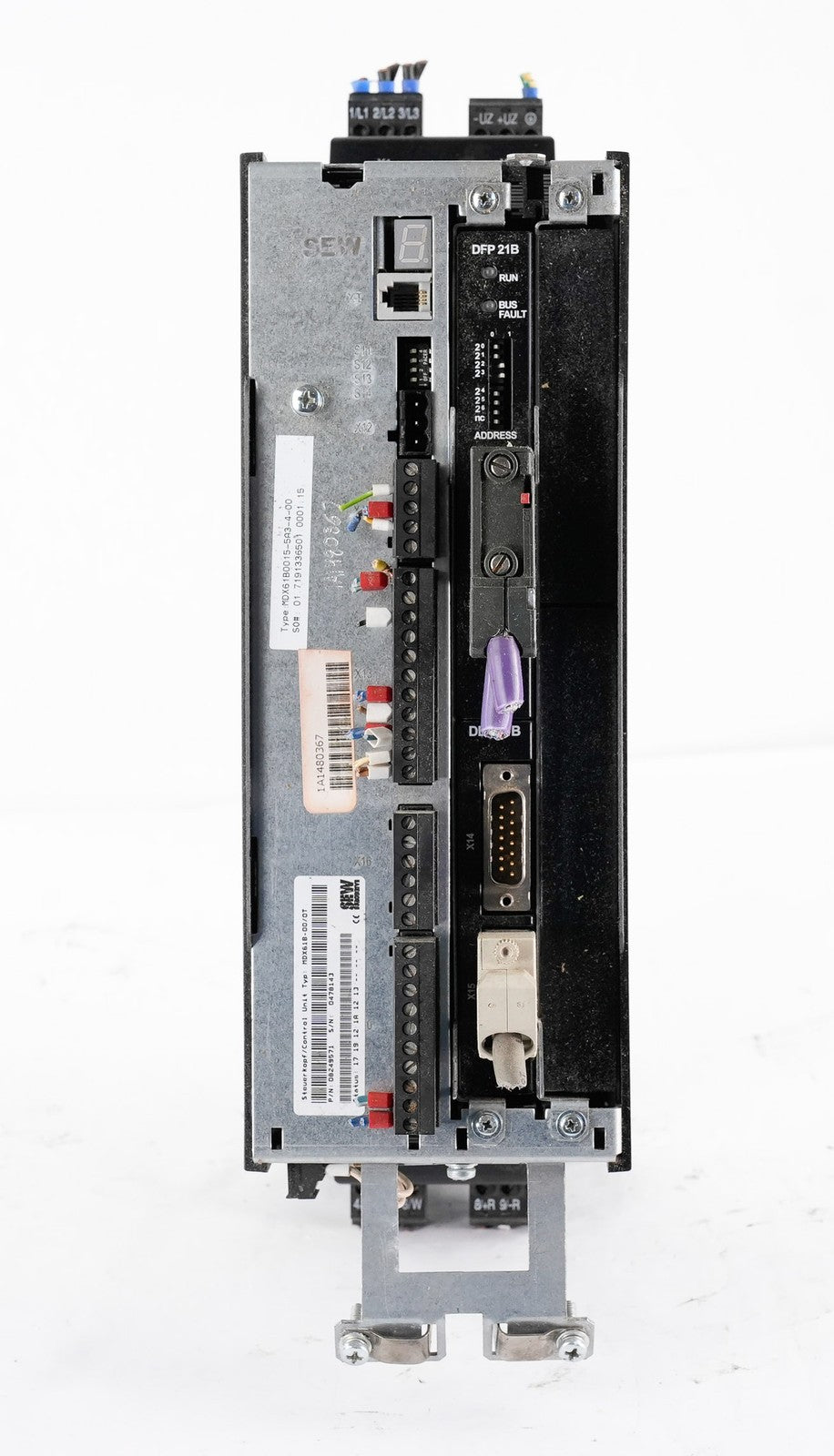SEW Eurodrive MDX61B0015-5A3-4-00 Movidrive AC Drive MDX61B00155A3400