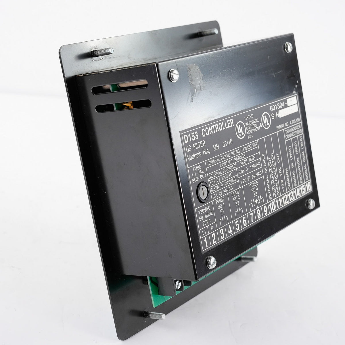 Us Filter Controller US Filter Control Systems D153 Pump Controller 601304 – NJT Automation