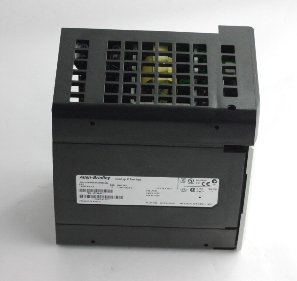 Allen Bradley 1756-PA72 /C PLC ControlLogix AC Power Supply Module - Installed
