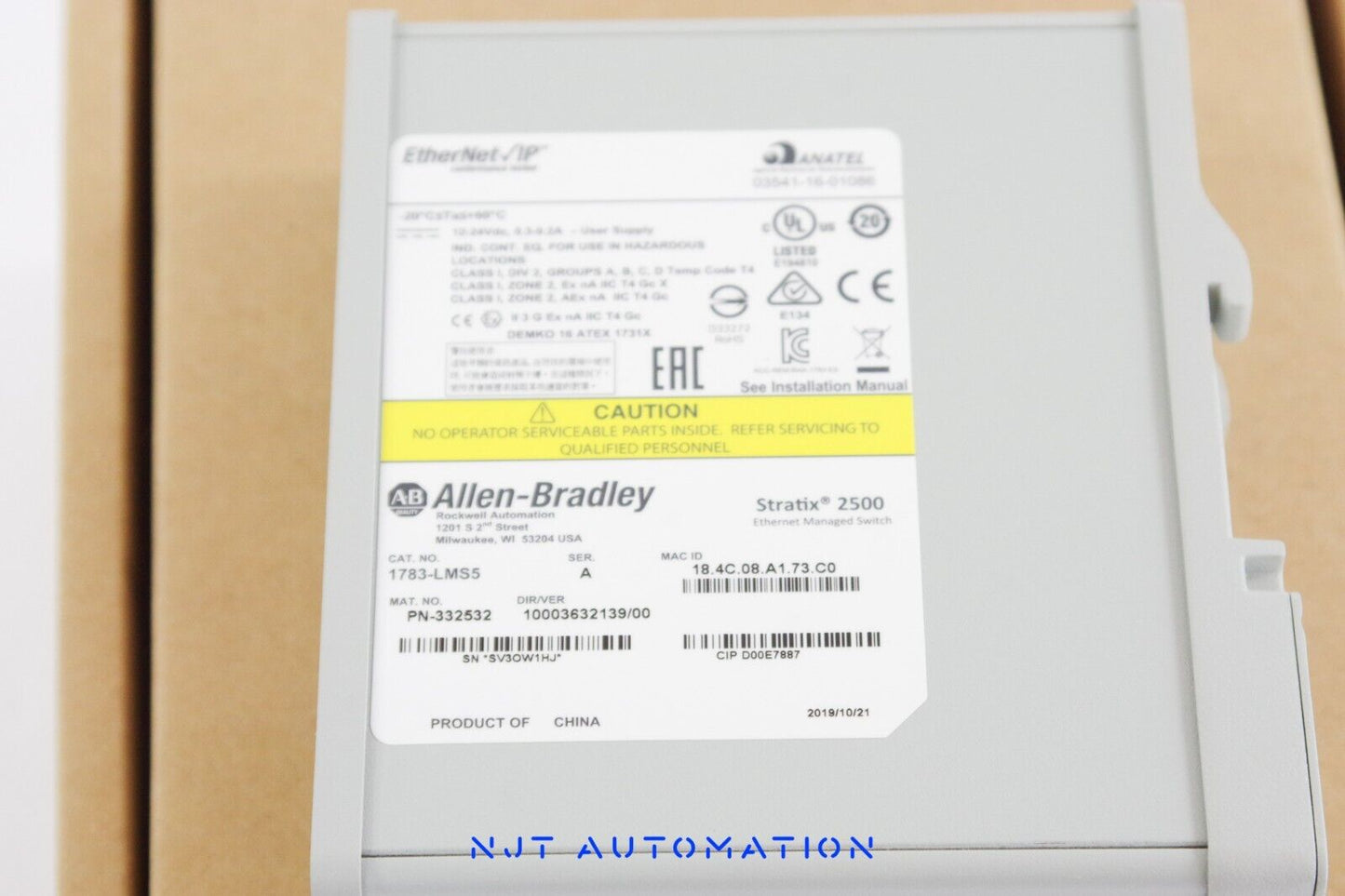 Allen Bradley 1783-LMS5 /A Stratix 2500 Ethernet Switch - Open Box