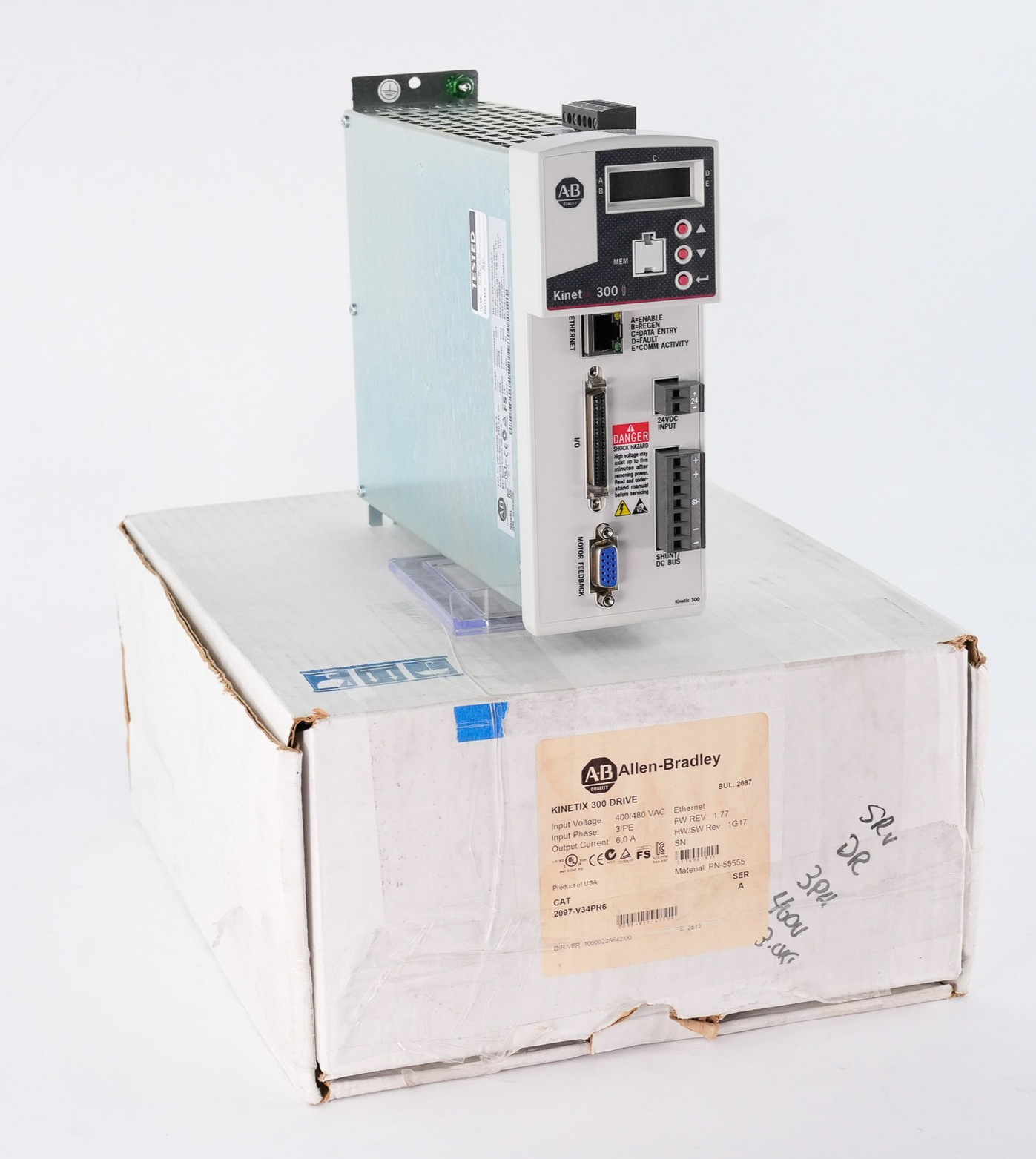 Allen Bradley 2097-V34PR6 /A Kinetix 300 Servo Drive 480V 3-Ph Open Box (Tested)