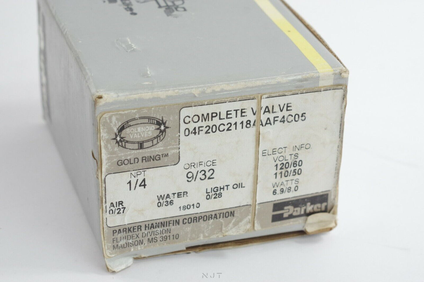 PARKER 04F20C2118AAF4C05S GOLD RING VALVE 1/4 NPT 9/32