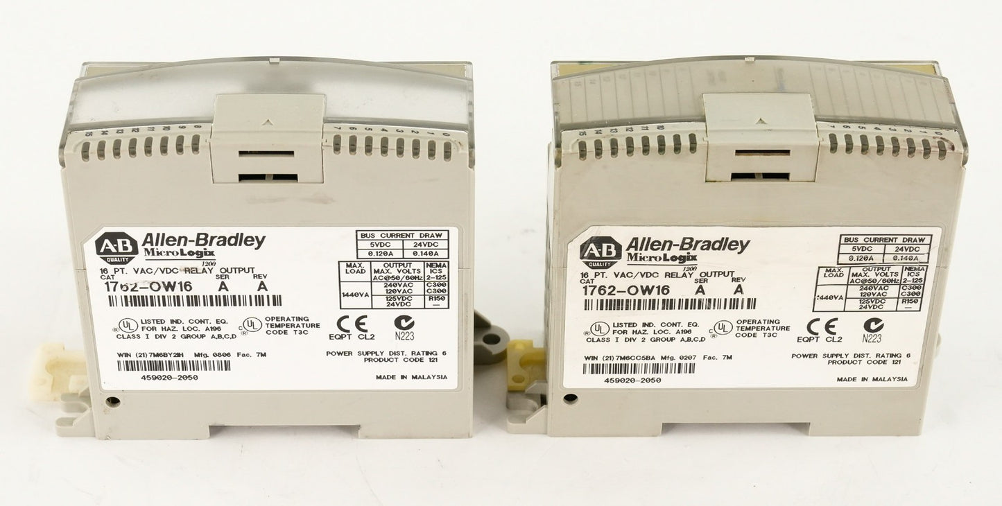 Allen Bradley 1762-OW16 /A MicroLogix 16-Point Relay Output Module 1762OW16
