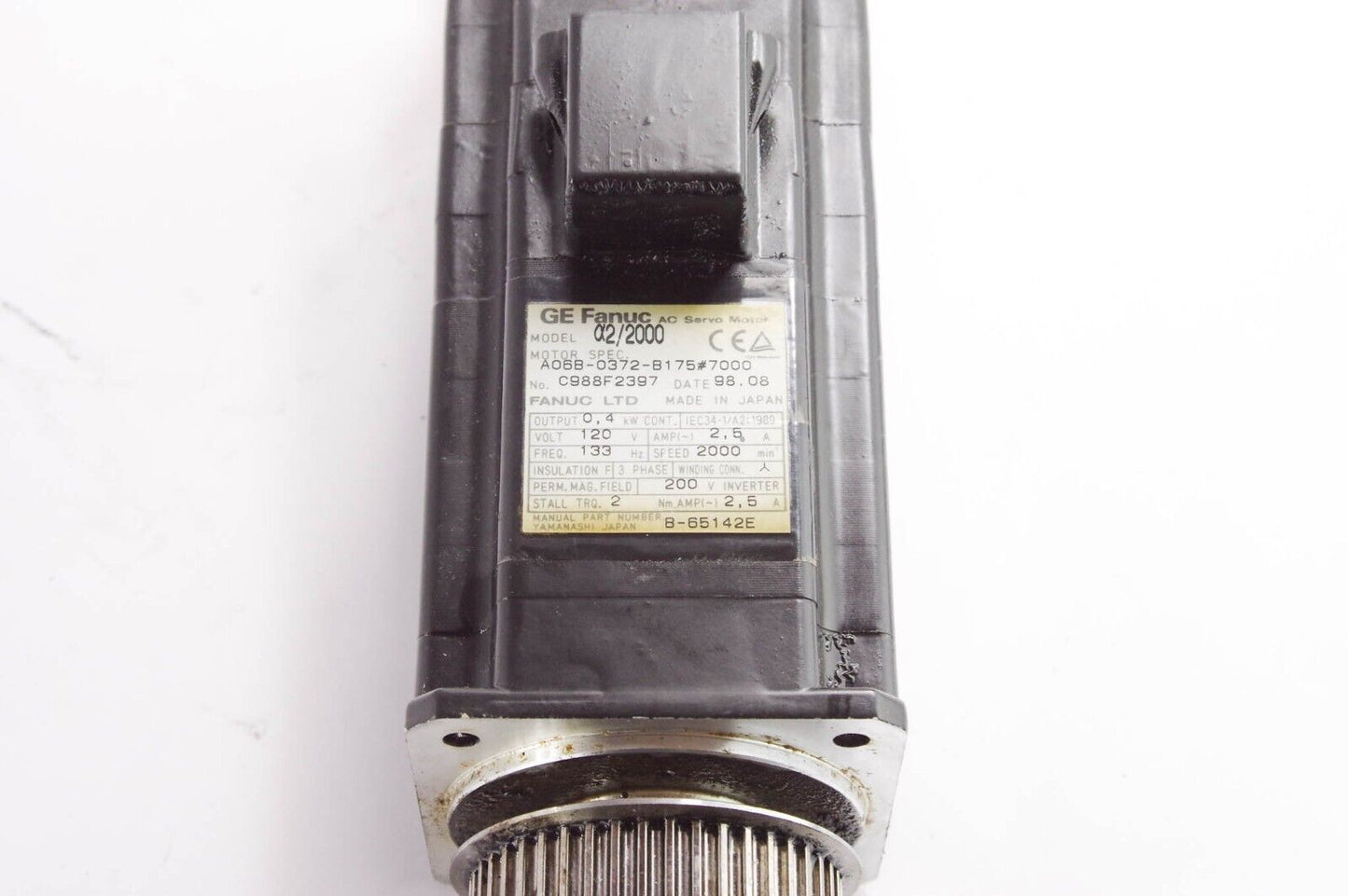 GE Fanuc a2/2000 A06B-0372-B175#7000 / A06B0372B175 #7000 AC Servo Motor