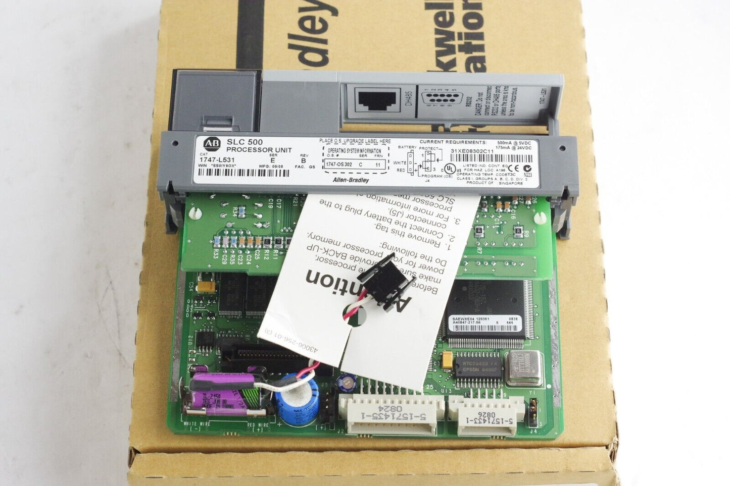 Allen Bradley 1747-L531 Ser E SLC 500 5/03 CPU Processor Unit - Open Box