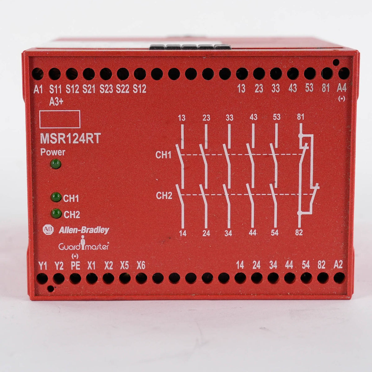 Allen Bradley 440R-G23108 Ser A Guardmaster Safety Relay MSR124RT 24V AC/DC