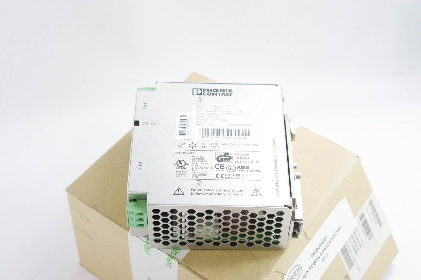 Phoenix Contact QUINT-PS-100-240AC/24DC/5 / QUINTPS100240AC24D5 Power Supply