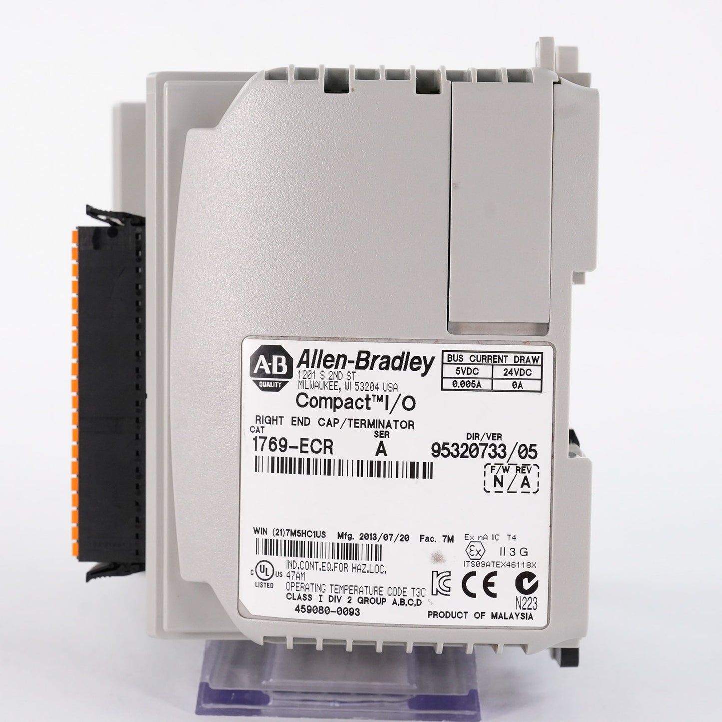 Allen Bradley CompactLogix 1769-L27ERM-QBFC1B Controller 24VDC 1769L27ERMQBFC1B