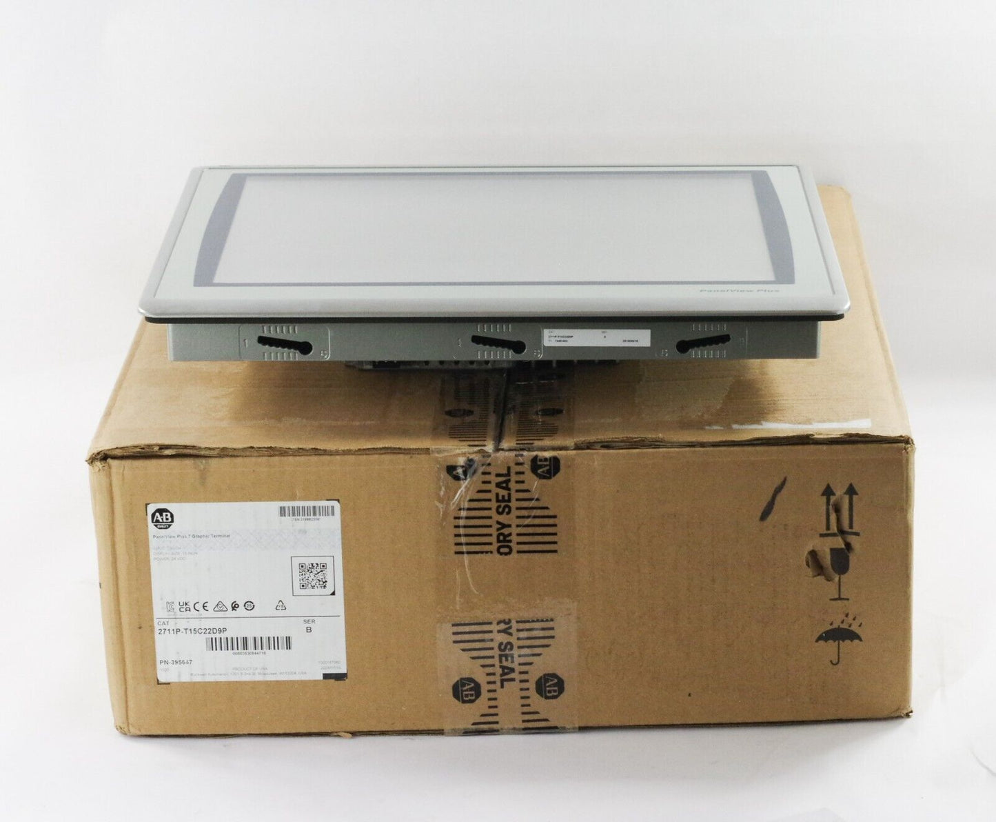 Allen Bradley 2711P-T15C22D9P Ser A Panelview Plus 7 Operator Interface With Box