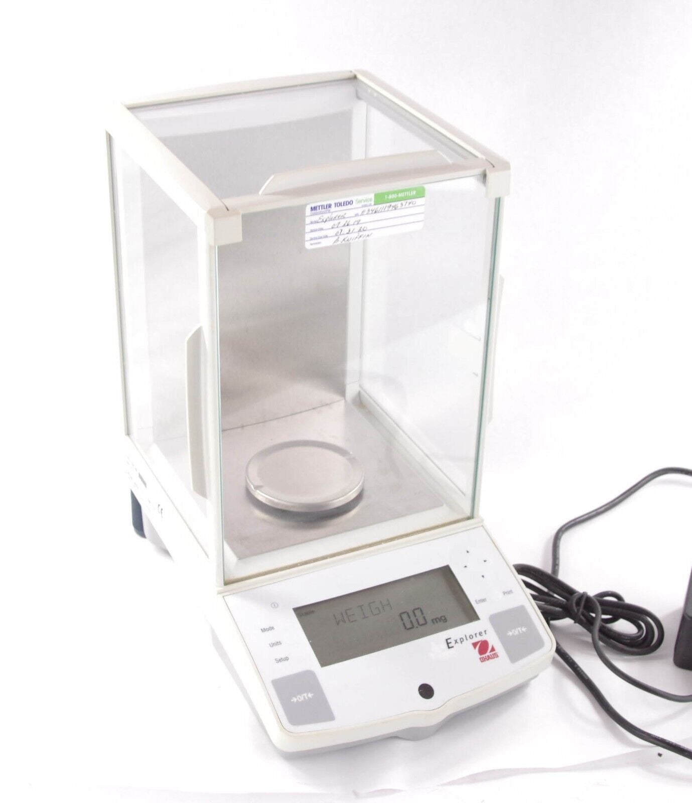 Ohaus E01140 Explorer Analytical Balance 110g Capacity / d=0.1mg Weight Verified