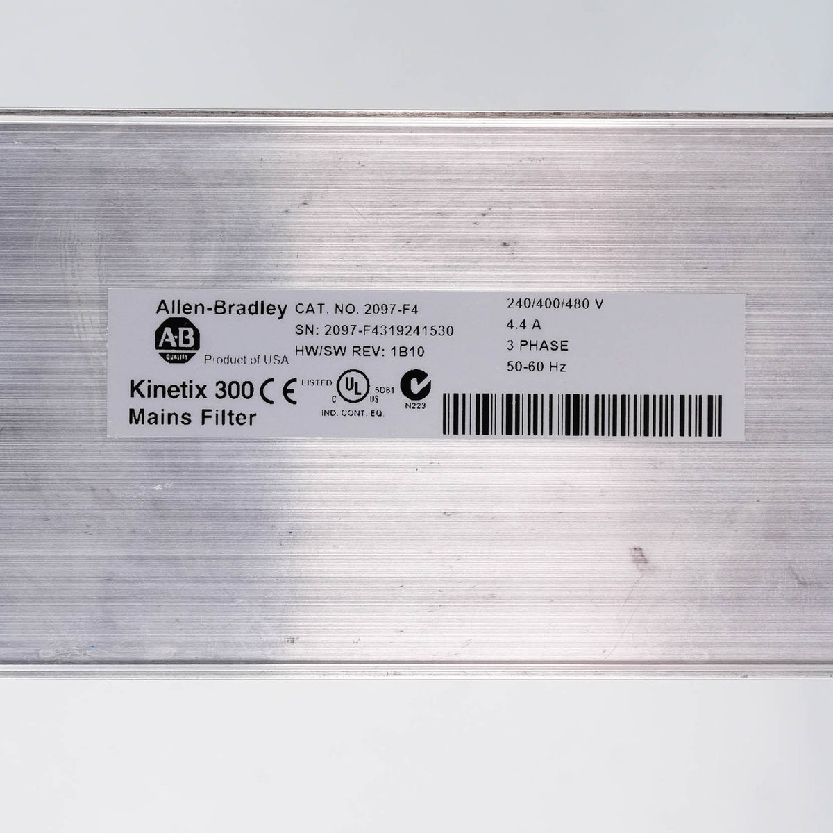 Allen Bradley 2097-V34PR3-LM /A Kinetix 350 Drive 480V 2A 1kW + 2097-F4 Filter