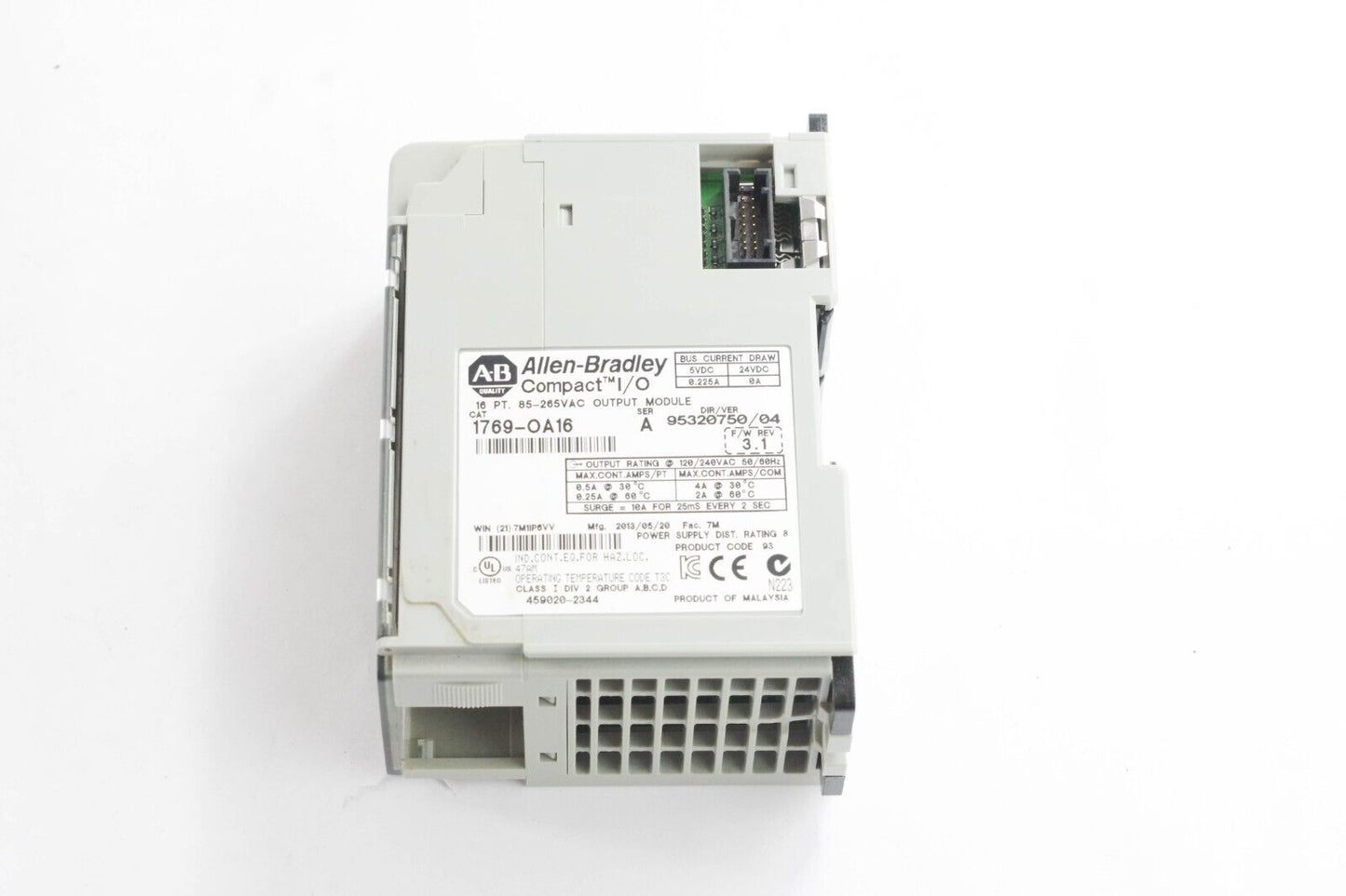 Allen Bradley 1769-OA16 / 1769-0A16 /A Compact I/O Output Module Ser A