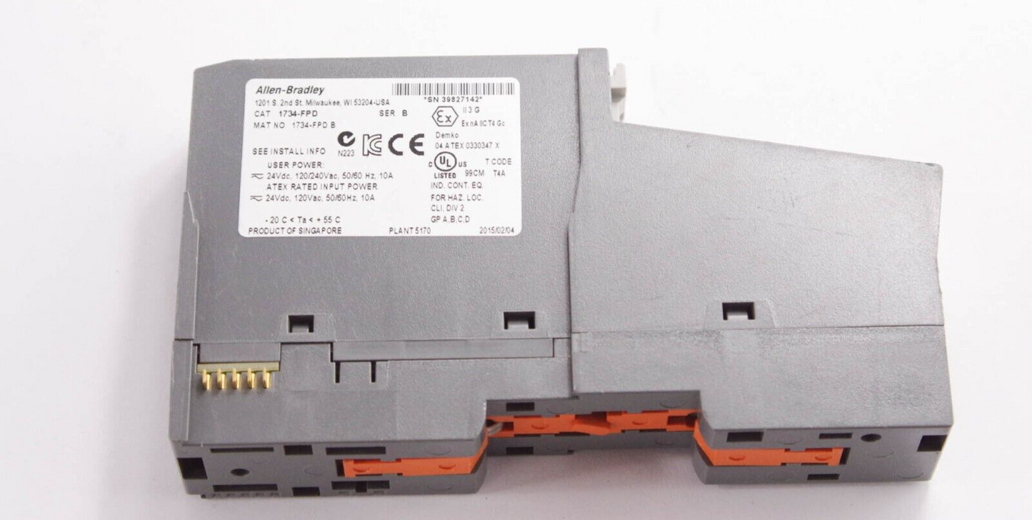 Allen Bradley 1734-FPD /  1734FPD Ser B Point I/O Field Potential Device