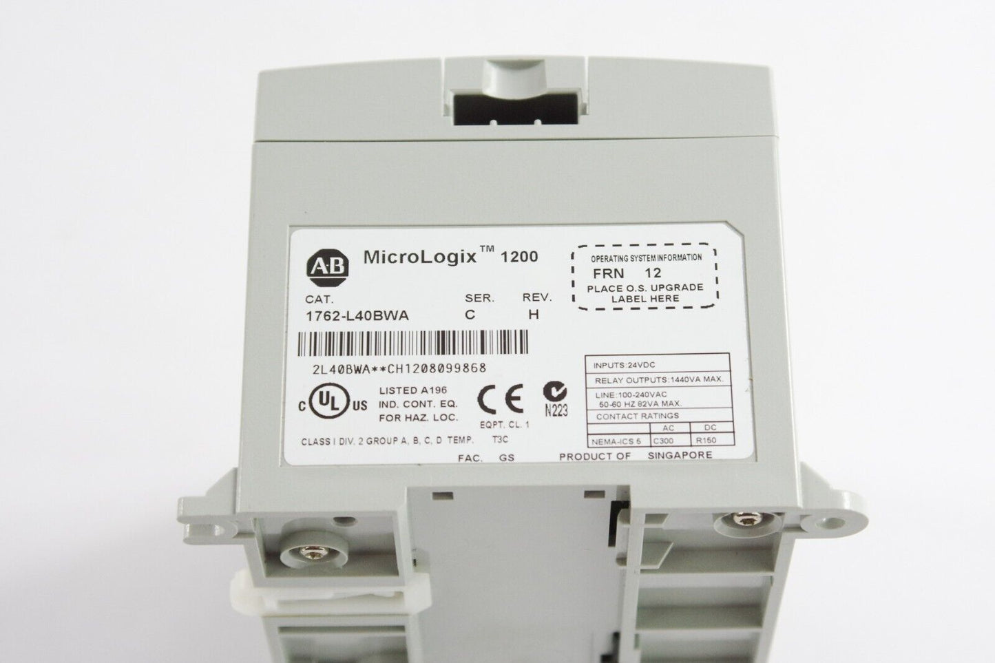 Allen Bradley 1762-L40BWA /C MicroLogix 1200 Controller