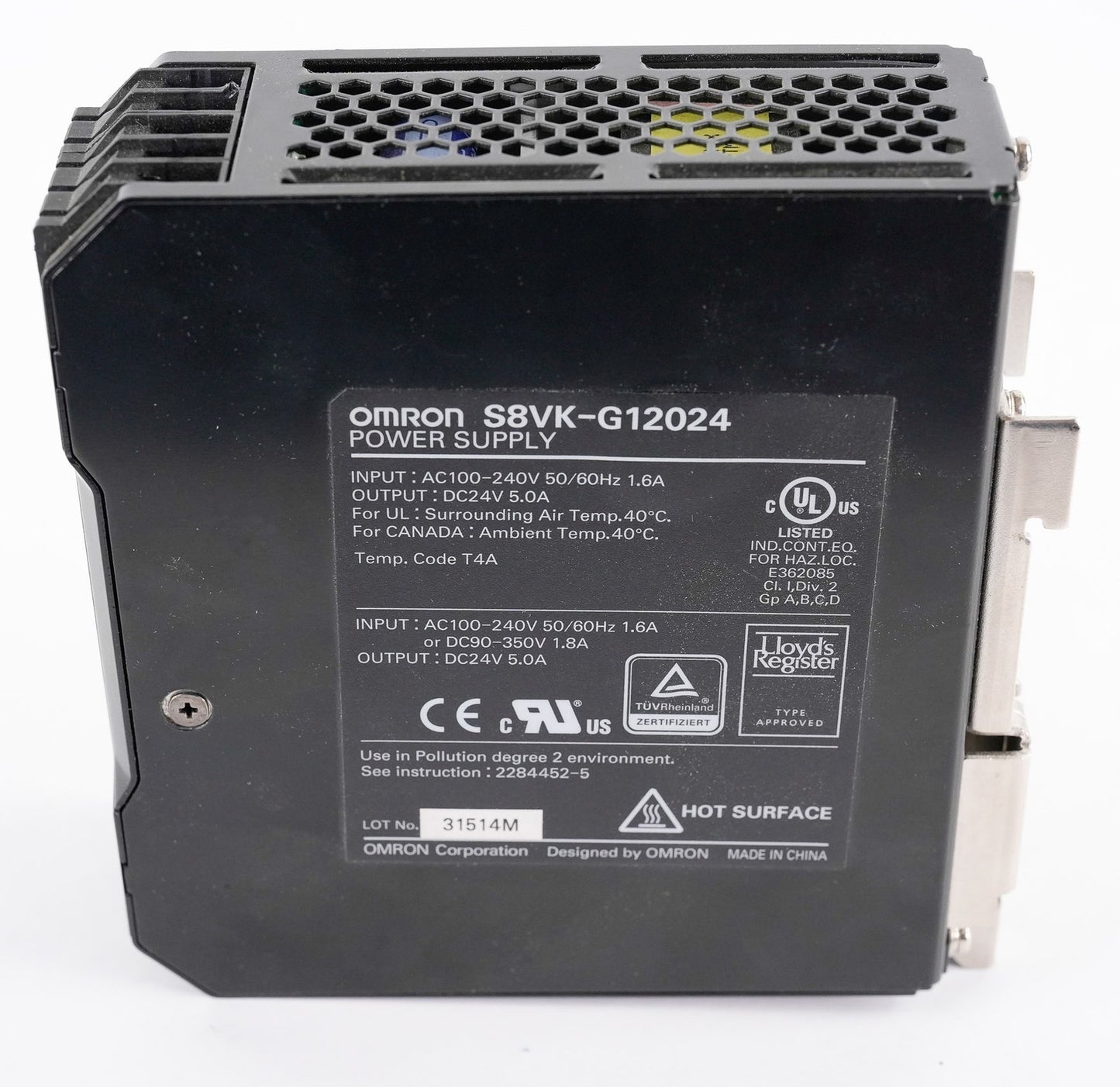 Omron S8VK-G12024 Switch Mode Power Supply 100-240VAC S8VKG12024