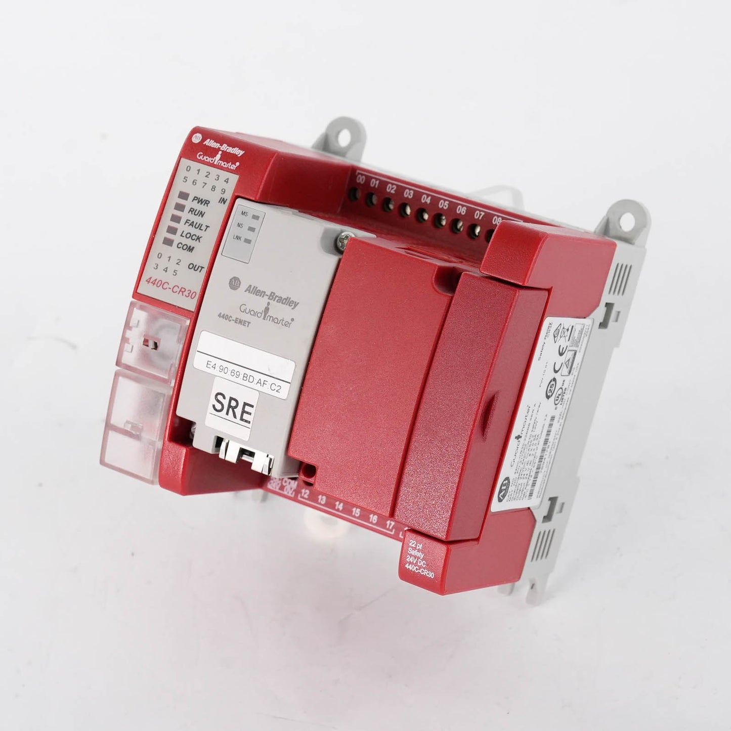 Allen Bradley 440C-CR30-22BBB Ser A Guardmaster Safety Relay + 440C-ENET