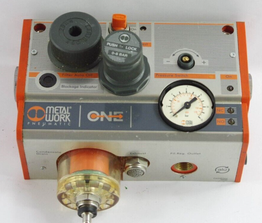 Metal Work Pneumatic 543211851100 ONE Series Combination FRL Unit Shut-off Valve