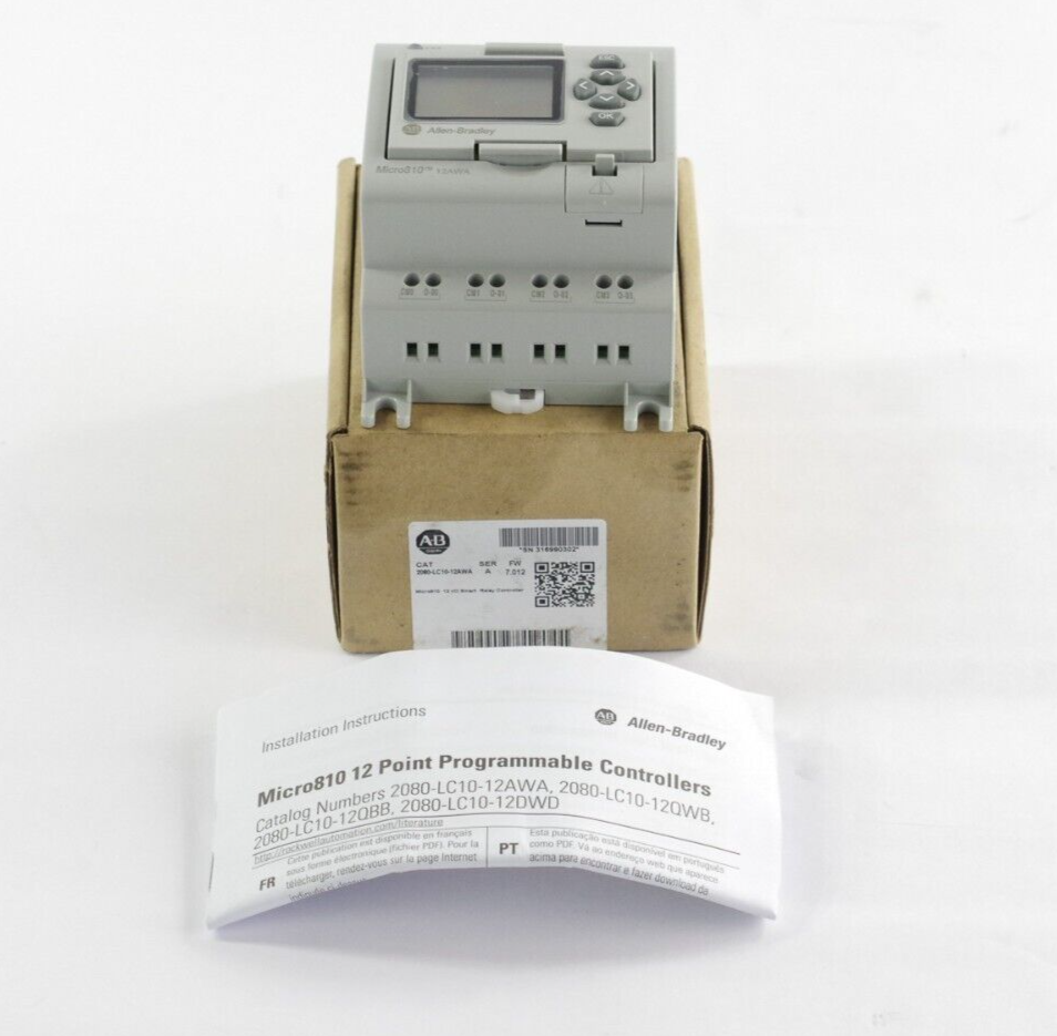 Allen Bradley 2080-LC10-12AWA Ser A FW 7.012 100-240VAC