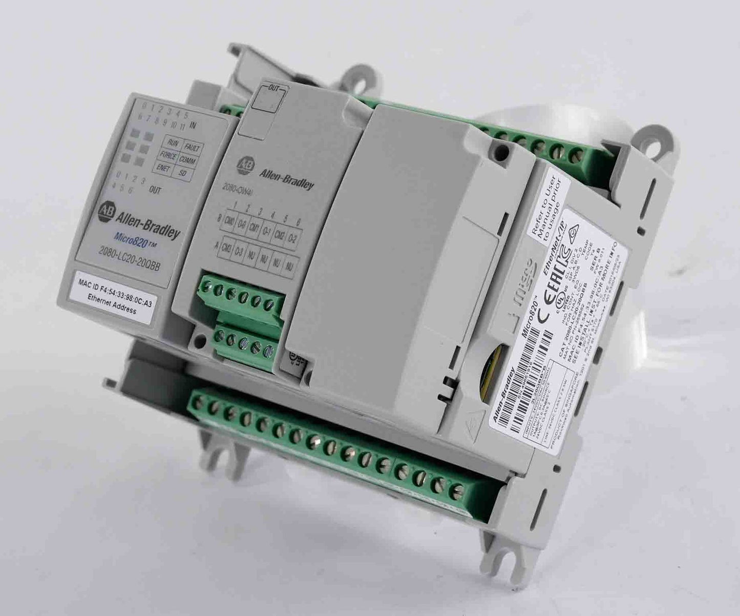 Allen Bradley 2080-LC20-20QBB Micro 820 Programmable Controller 2080LC2020QBB