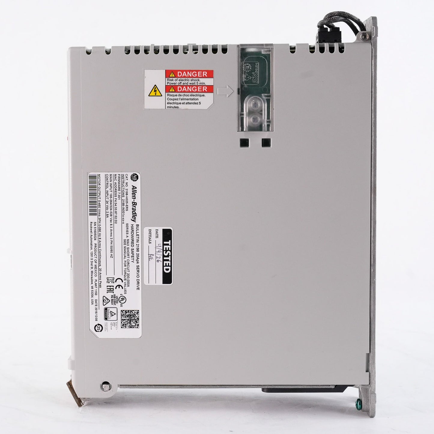Allen Bradley 2198-H025-ERS /A Kinetix 5500 Servo Drive 3-Phase - Refurbished