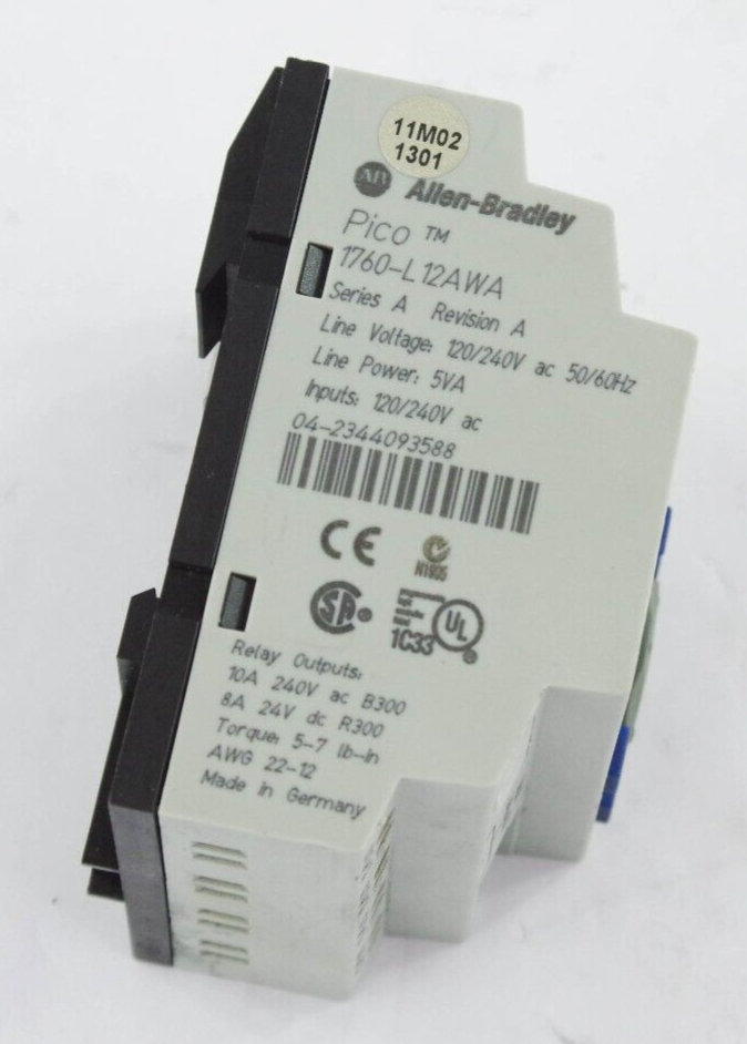 Allen Bradley 1760-L12AWA / 1760L12AWA Ser A Pico Controller 120/240V AC 50/60Hz