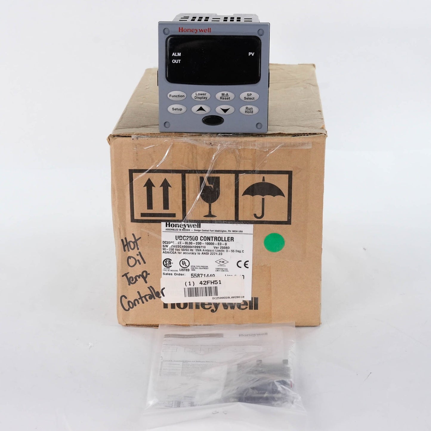 Honeywell DC2500-EE-0L00-200-10000-00-0 UDC2500 Digital Controller