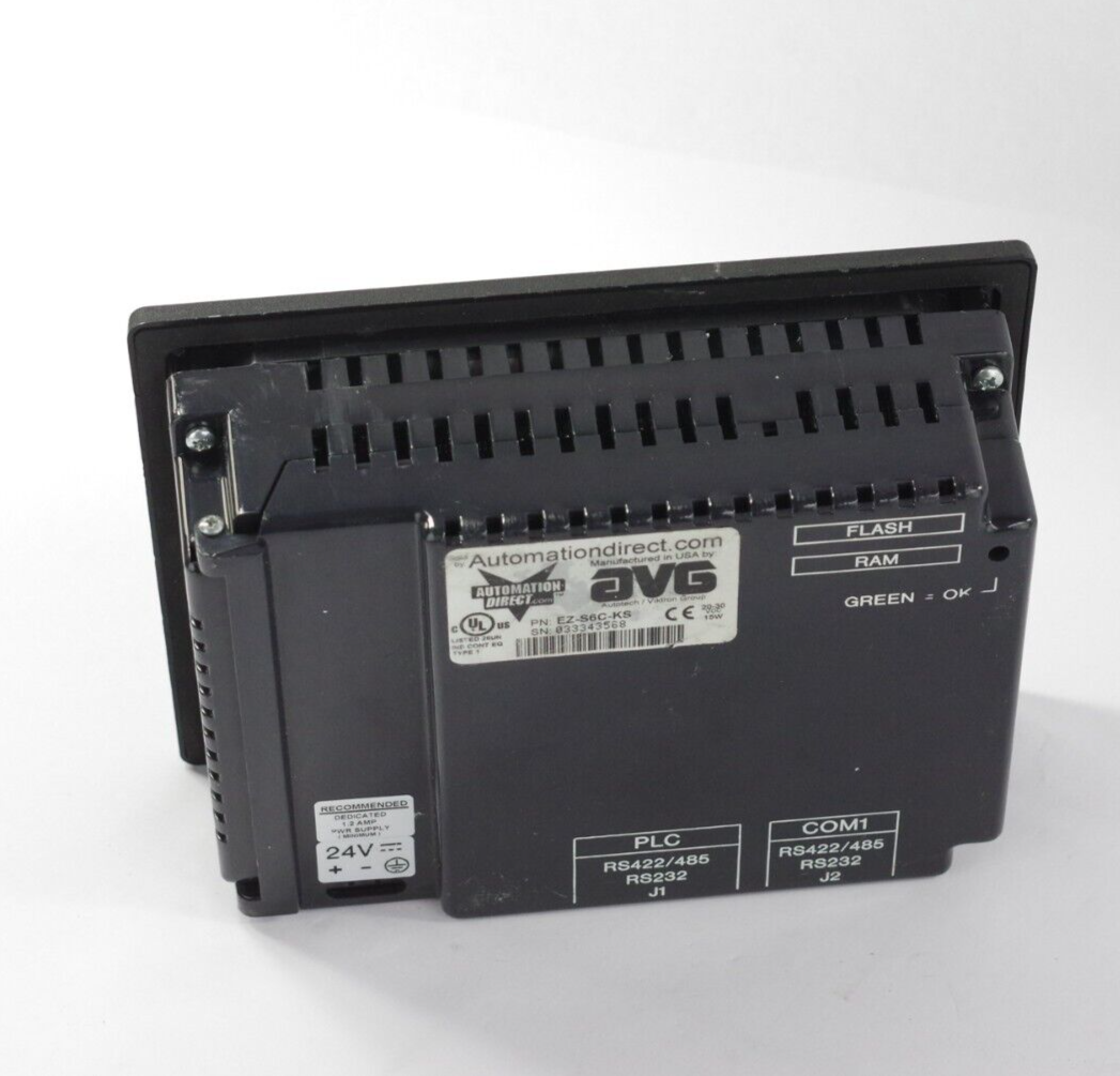 AVG Automation Direct EZ-S6C-KS Operator Panel HMI 20-30VDC 15W