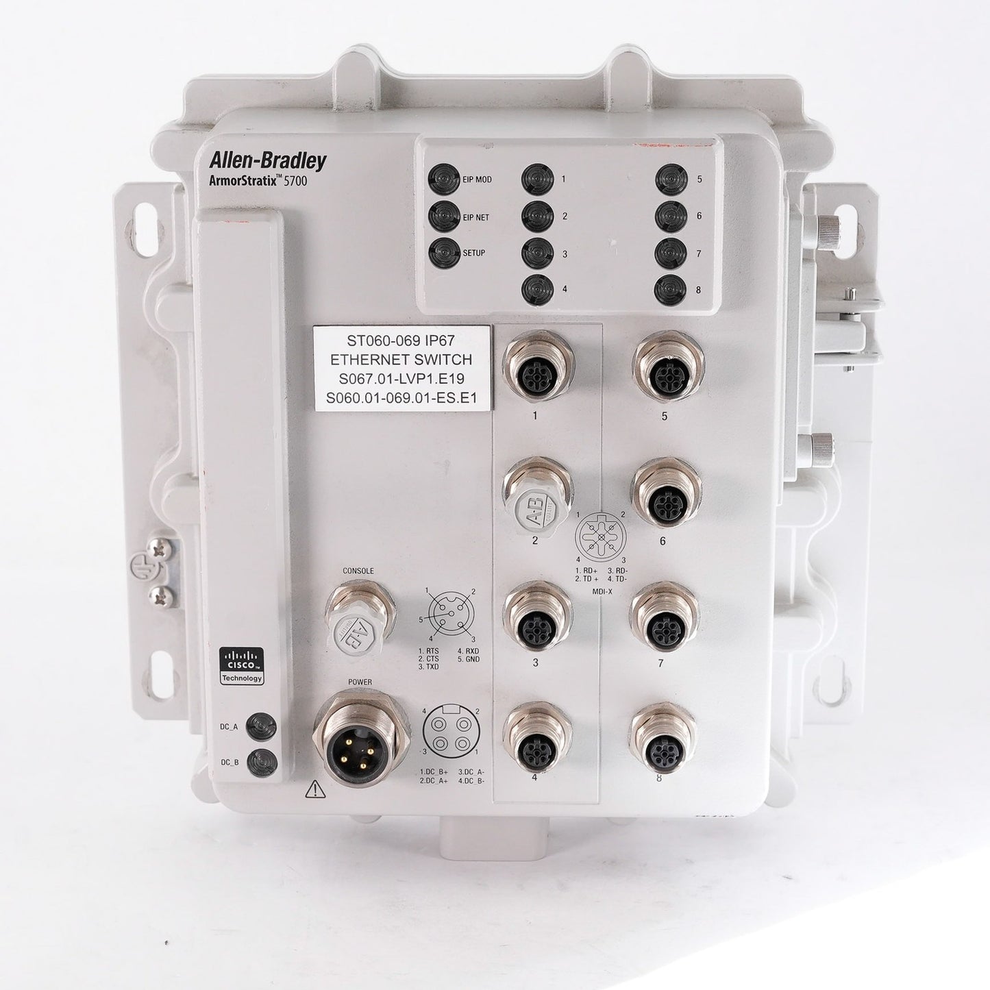 Allen Bradley 1783-ZMS8TA /A ArmorStratix Ethernet Managed Switch 1783ZMS8TA