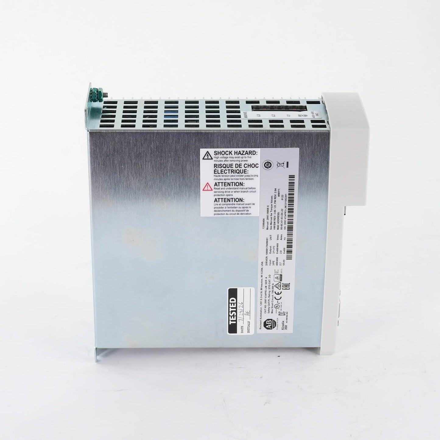 Allen Bradley 2097-V34PR3-LM Ser A Kinetix 350 Servo Drive Without Original Box